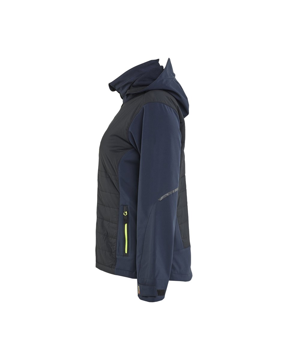 Blåkläder 4733 Dames Hybride Jack - Donker marineblauw/High Vis Geel