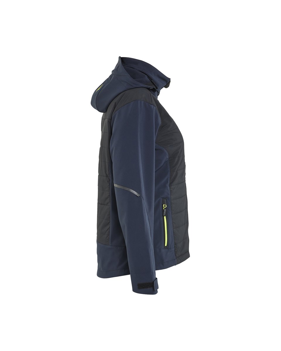 Blåkläder 4733 Dames Hybride Jack - Donker marineblauw/High Vis Geel