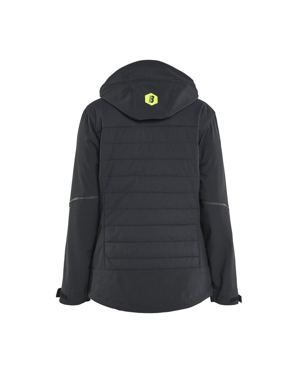 Blåkläder 4733 Dames Hybride Jack - Zwart/High Vis Geel