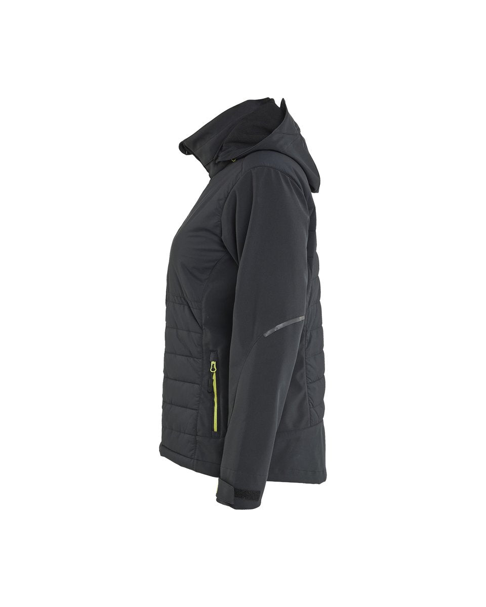Blåkläder 4733 Dames Hybride Jack - Zwart/High Vis Geel