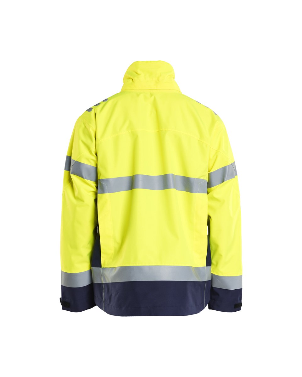 Blåkläder 4760 Shell Jack High Vis - High Vis Geel/Marineblauw
