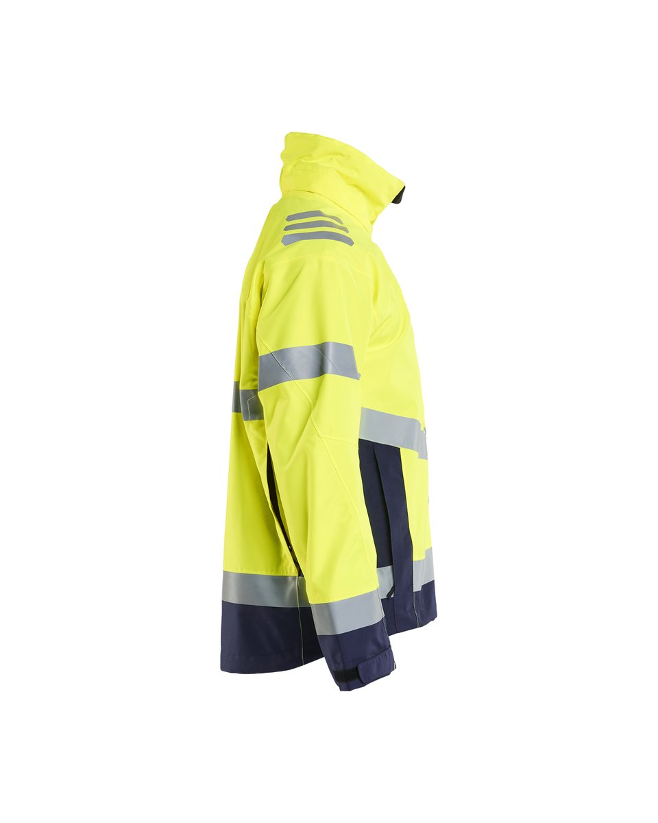 Blåkläder 4760 Shell Jack High Vis - High Vis Geel/Marineblauw