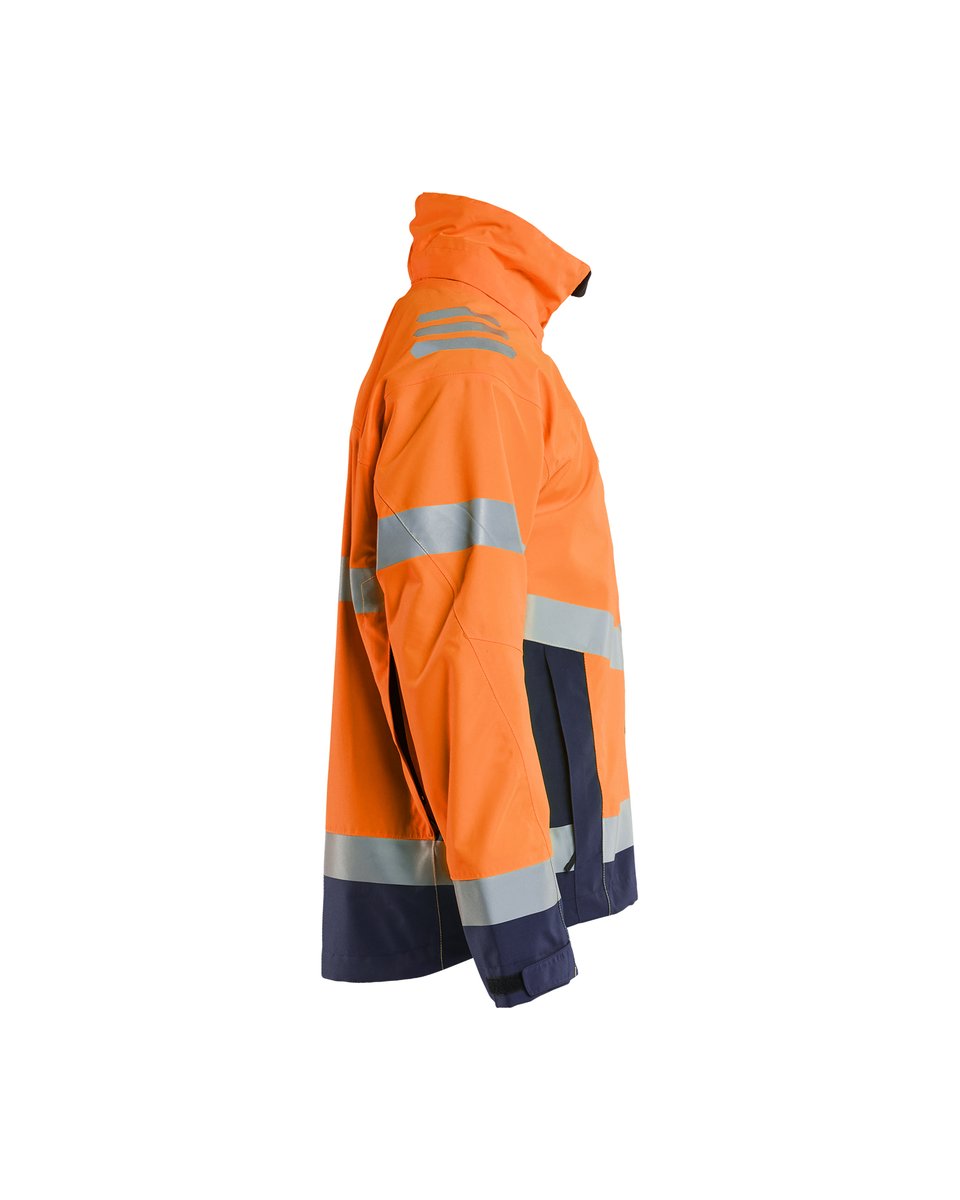 Blåkläder 4760 Shell Jack High Vis - High Vis Oranje/Marineblauw