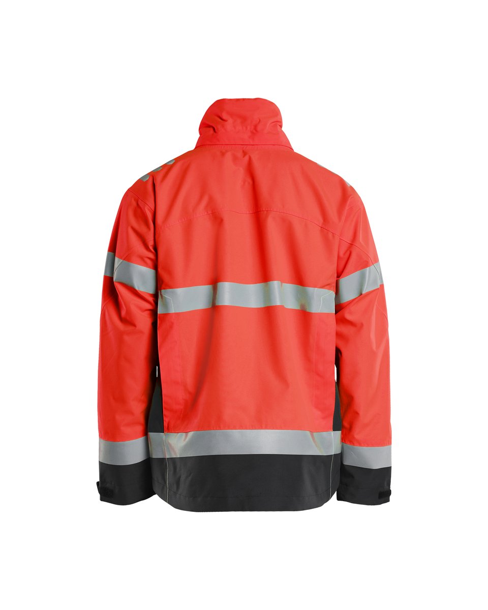 Blåkläder 4760 Shell Jack High Vis - High Vis Rood/Zwart