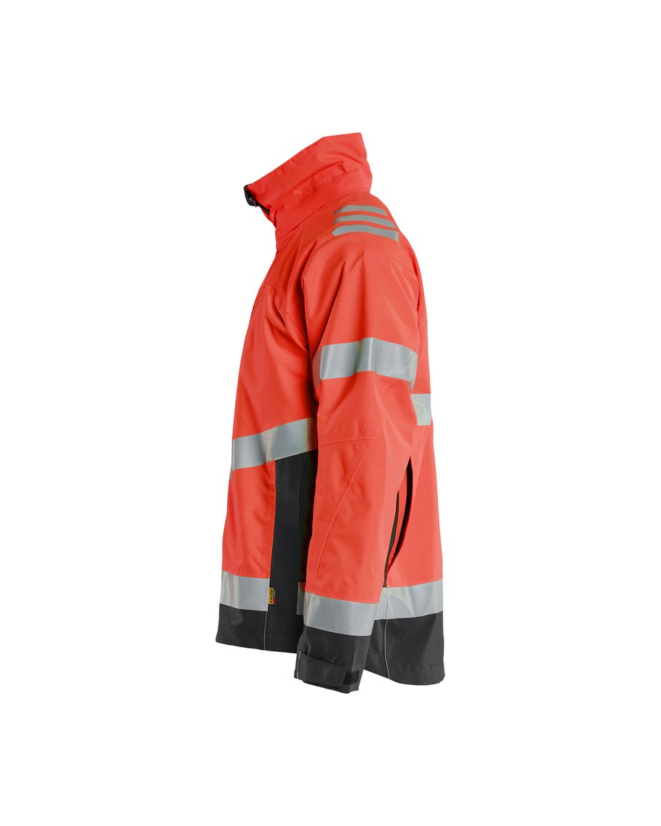 Blåkläder 4760 Shell Jack High Vis - High Vis Rood/Zwart