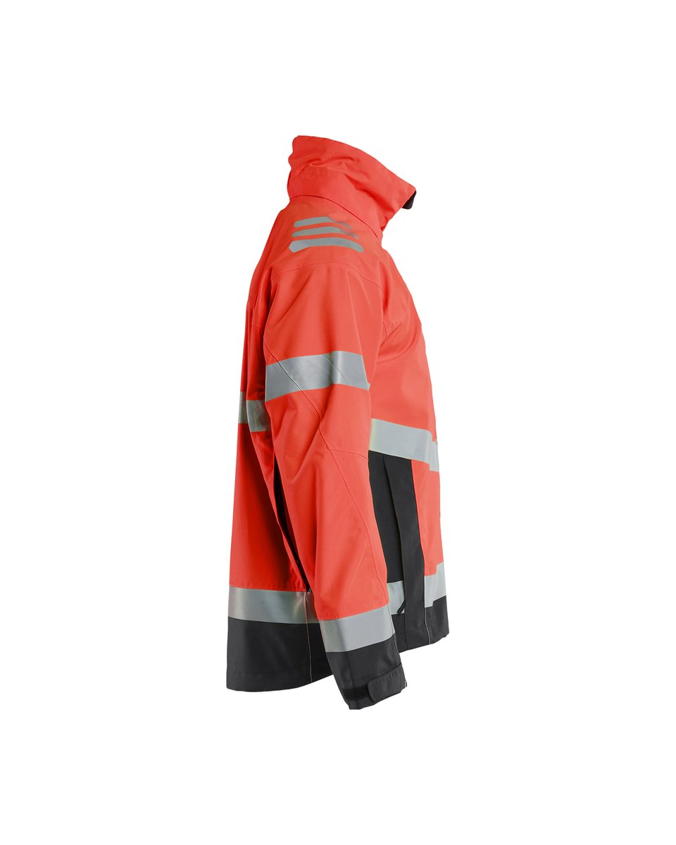 Blåkläder 4760 Shell Jack High Vis - High Vis Rood/Zwart