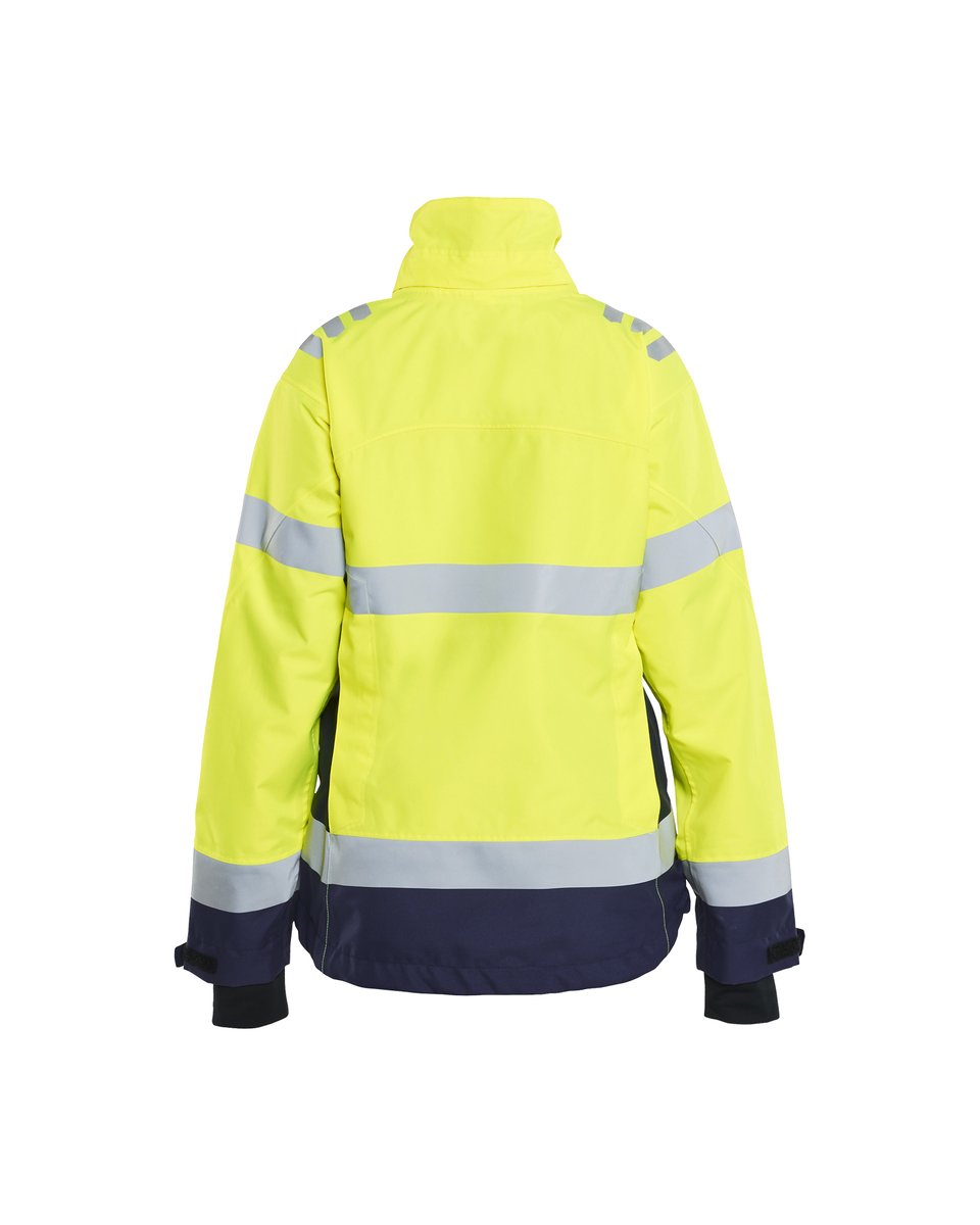 Blåkläder 4761 Dames Shell Jack High Vis - High Vis Geel/Marineblauw