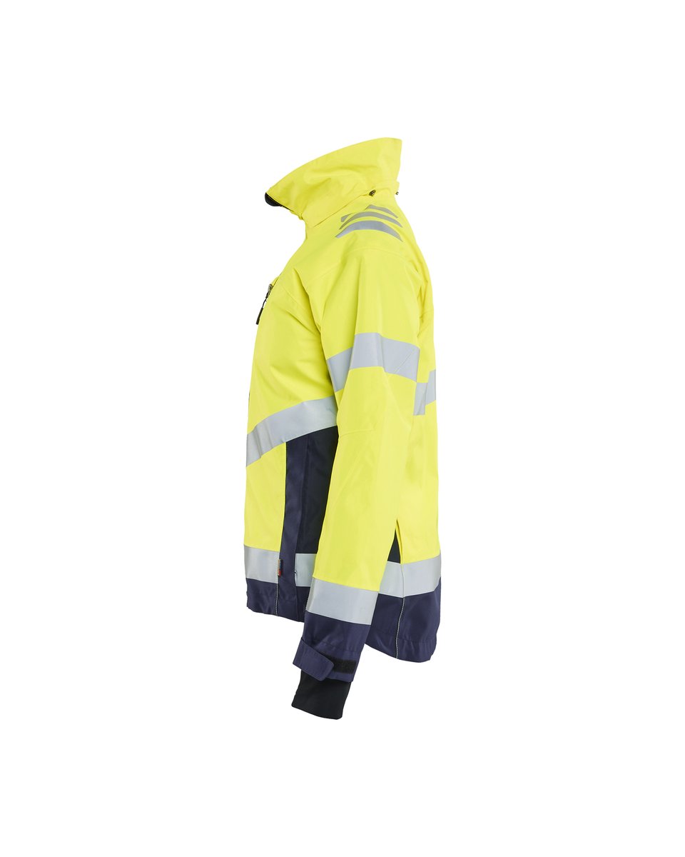 Blåkläder 4761 Dames Shell Jack High Vis - High Vis Geel/Marineblauw