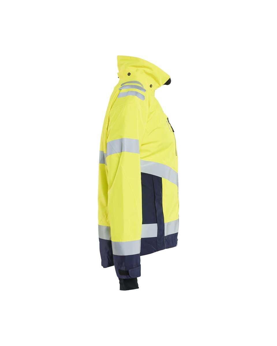 Blåkläder 4761 Dames Shell Jack High Vis - High Vis Geel/Marineblauw