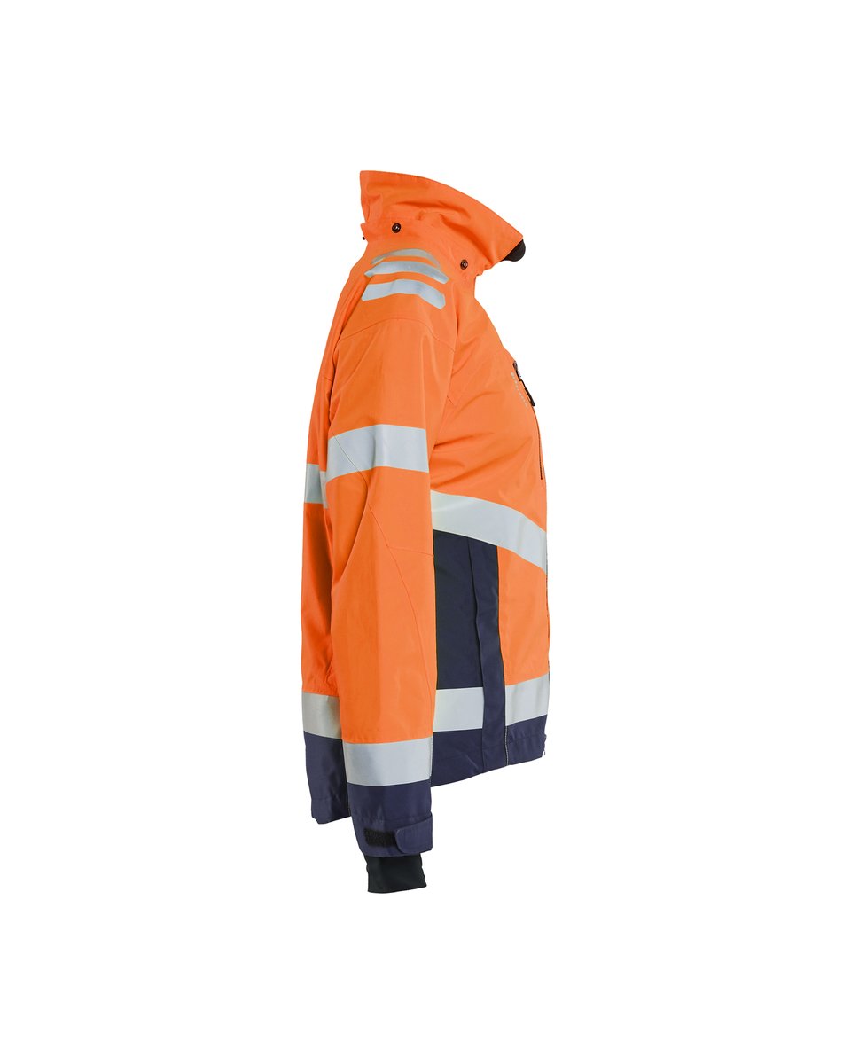 Blåkläder 4761 Dames Shell Jack High Vis - High Vis Oranje/Marineblauw