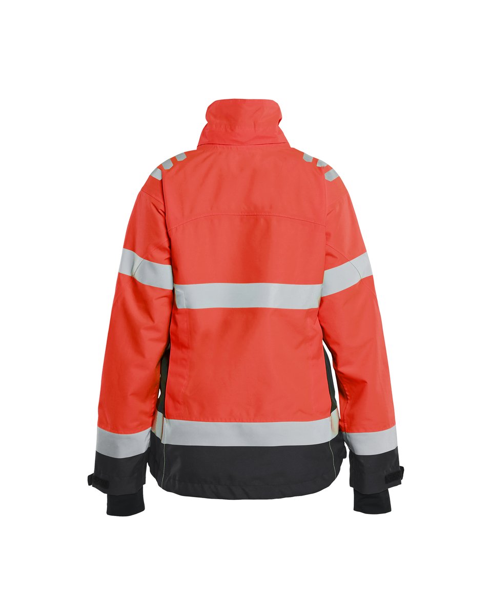 Blåkläder 4761 Dames Shell Jack High Vis - High Vis Rood/Zwart