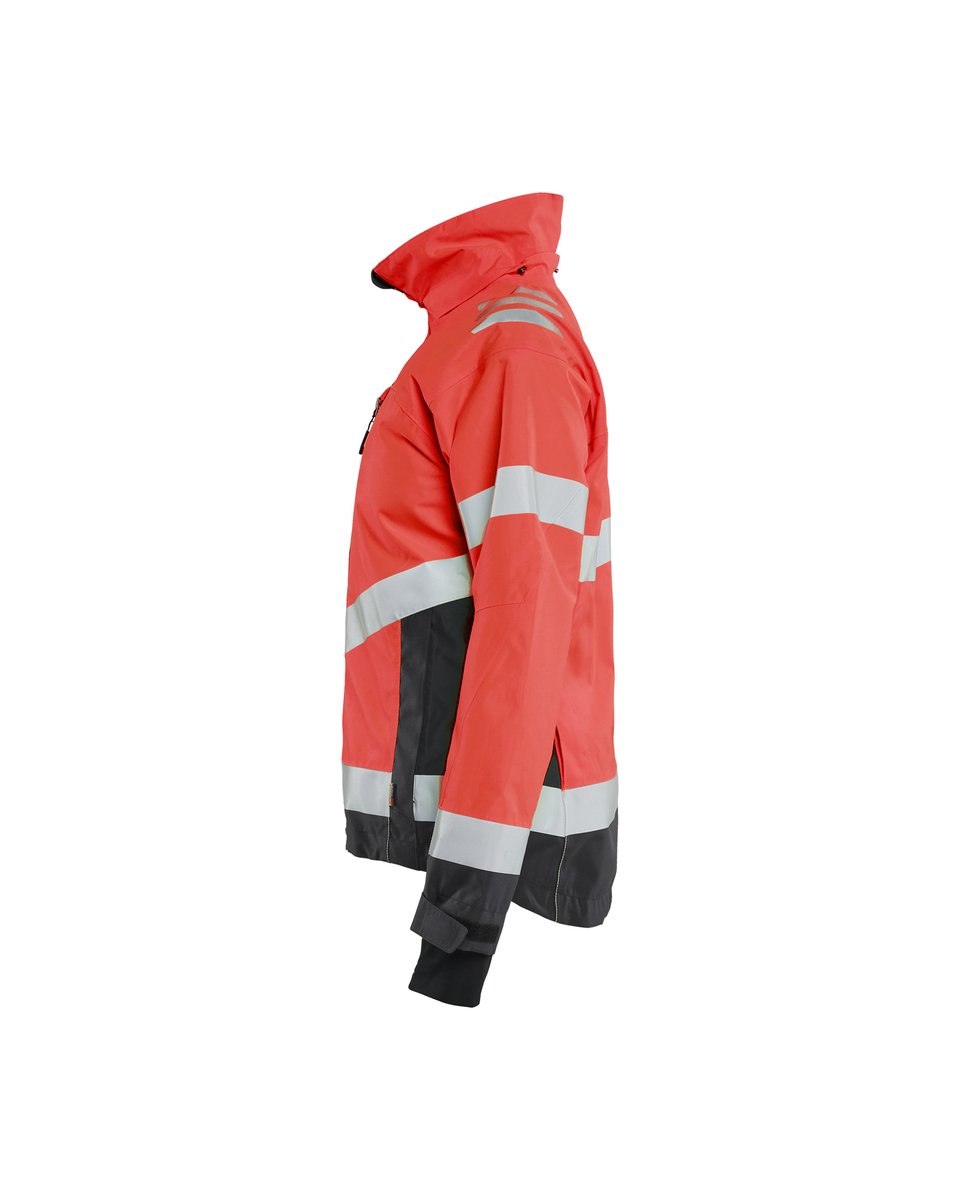 Blåkläder 4761 Dames Shell Jack High Vis - High Vis Rood/Zwart