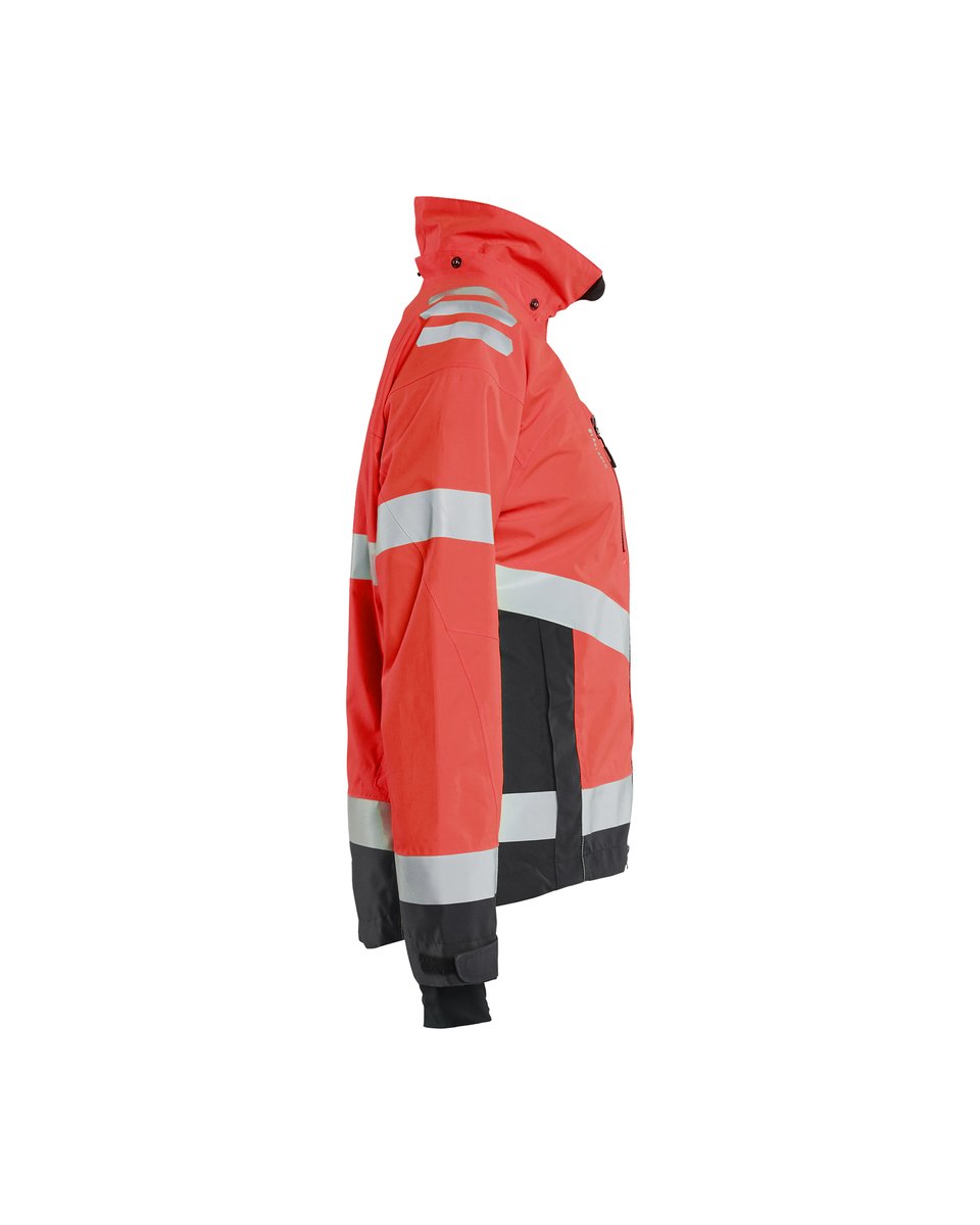 Blåkläder 4761 Dames Shell Jack High Vis - High Vis Rood/Zwart