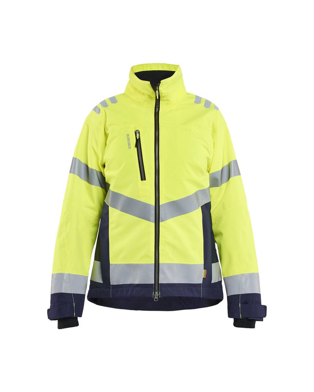 Blåkläder 4762 Dames winterjas High Vis - High Vis Geel/Marineblauw