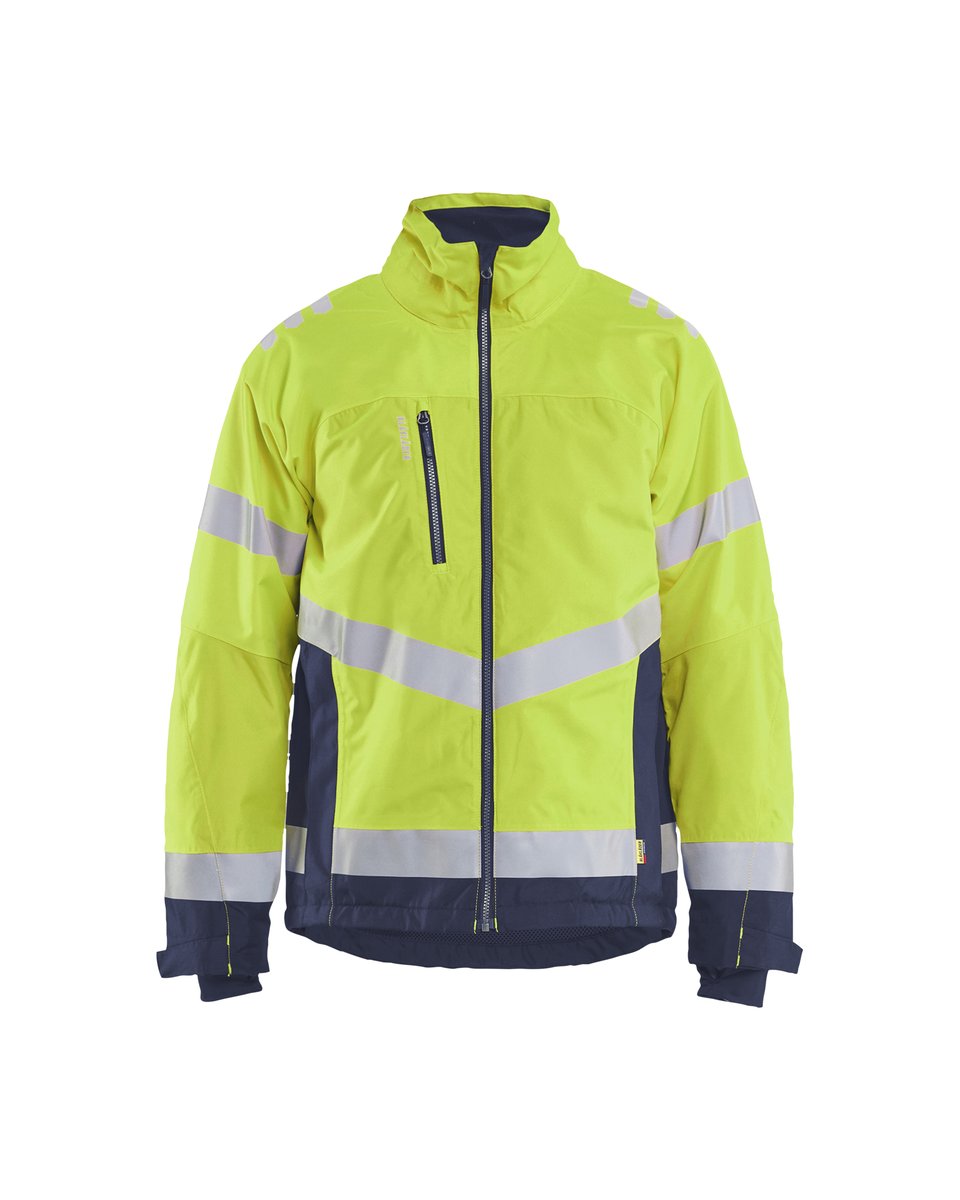 Blåkläder 4780 Winterjas High Vis - High Vis Geel/Marineblauw