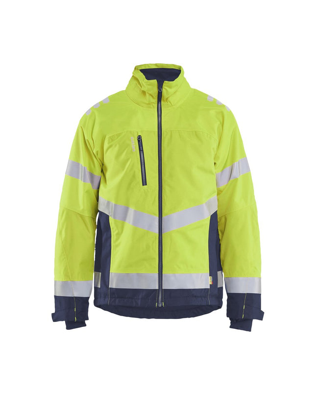 Blåkläder 4780 Winterjas High Vis - High Vis Geel/Marineblauw