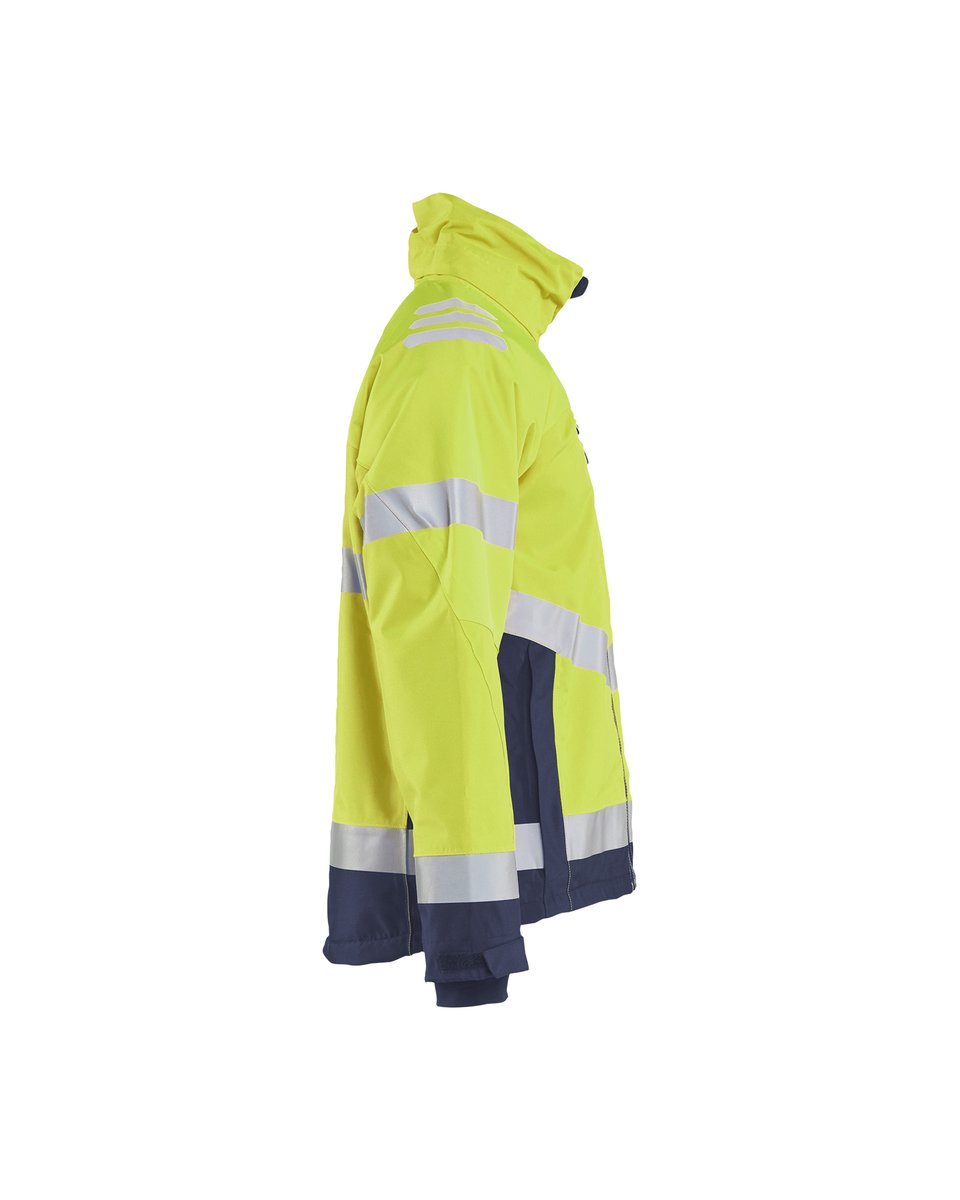 Blåkläder 4780 Winterjas High Vis - High Vis Geel/Marineblauw