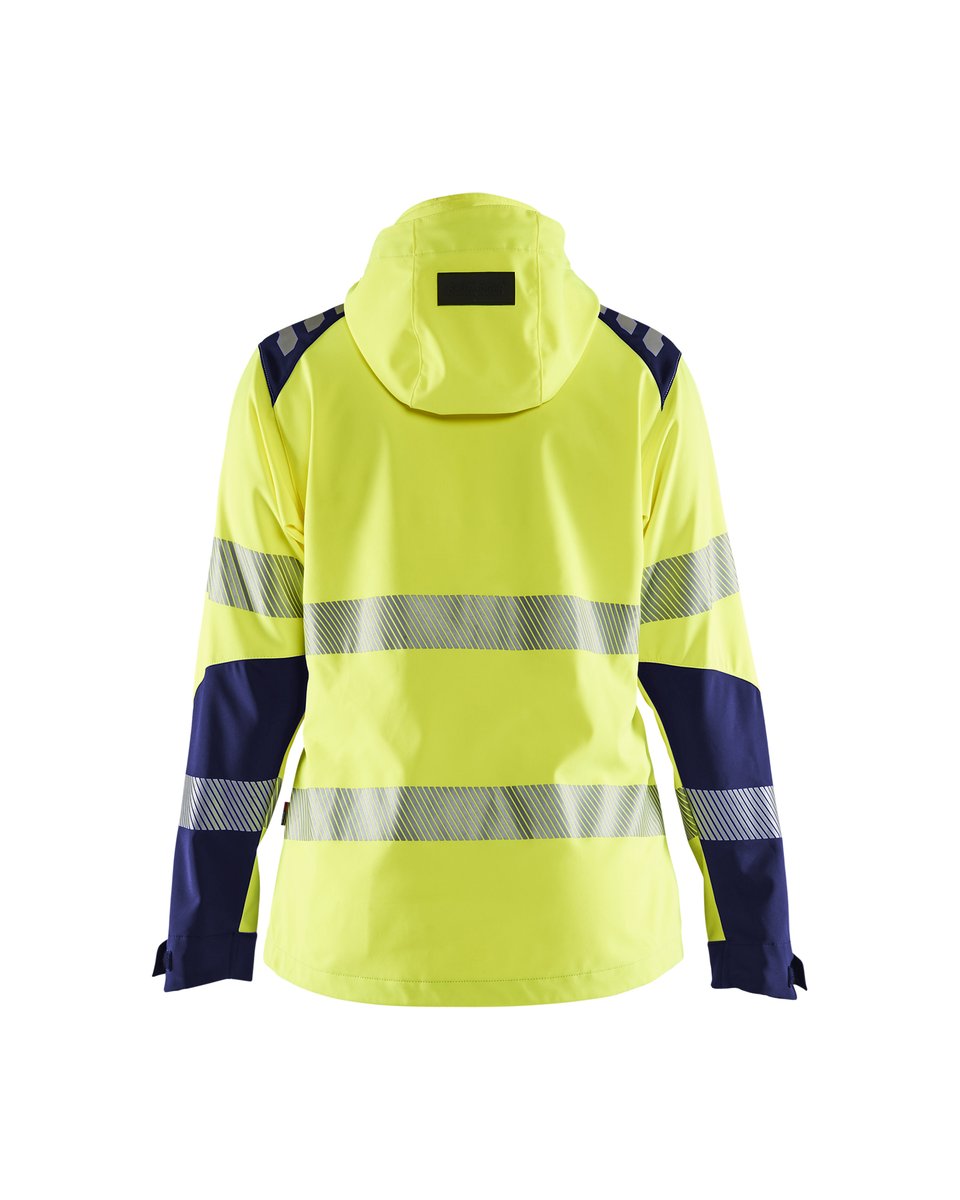 Blåkläder 4791 Dames Softshell jack High Vis - High Vis Geel/Marineblauw