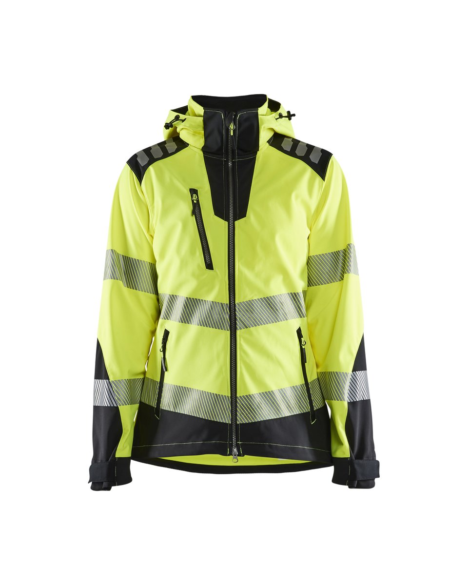Blåkläder 4791 Dames Softshell jack High Vis - High Vis Geel/Zwart