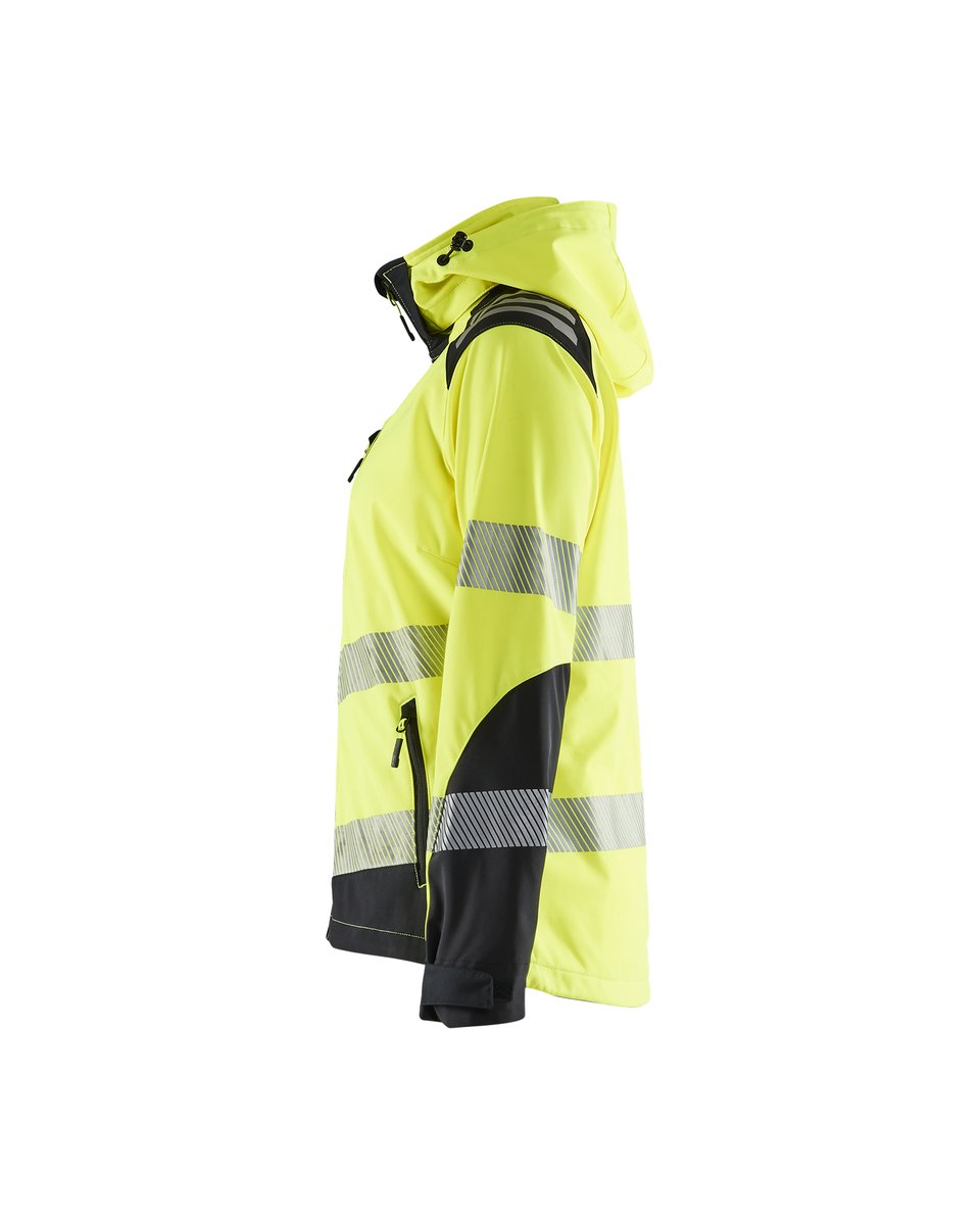 Blåkläder 4791 Dames Softshell jack High Vis - High Vis Geel/Zwart