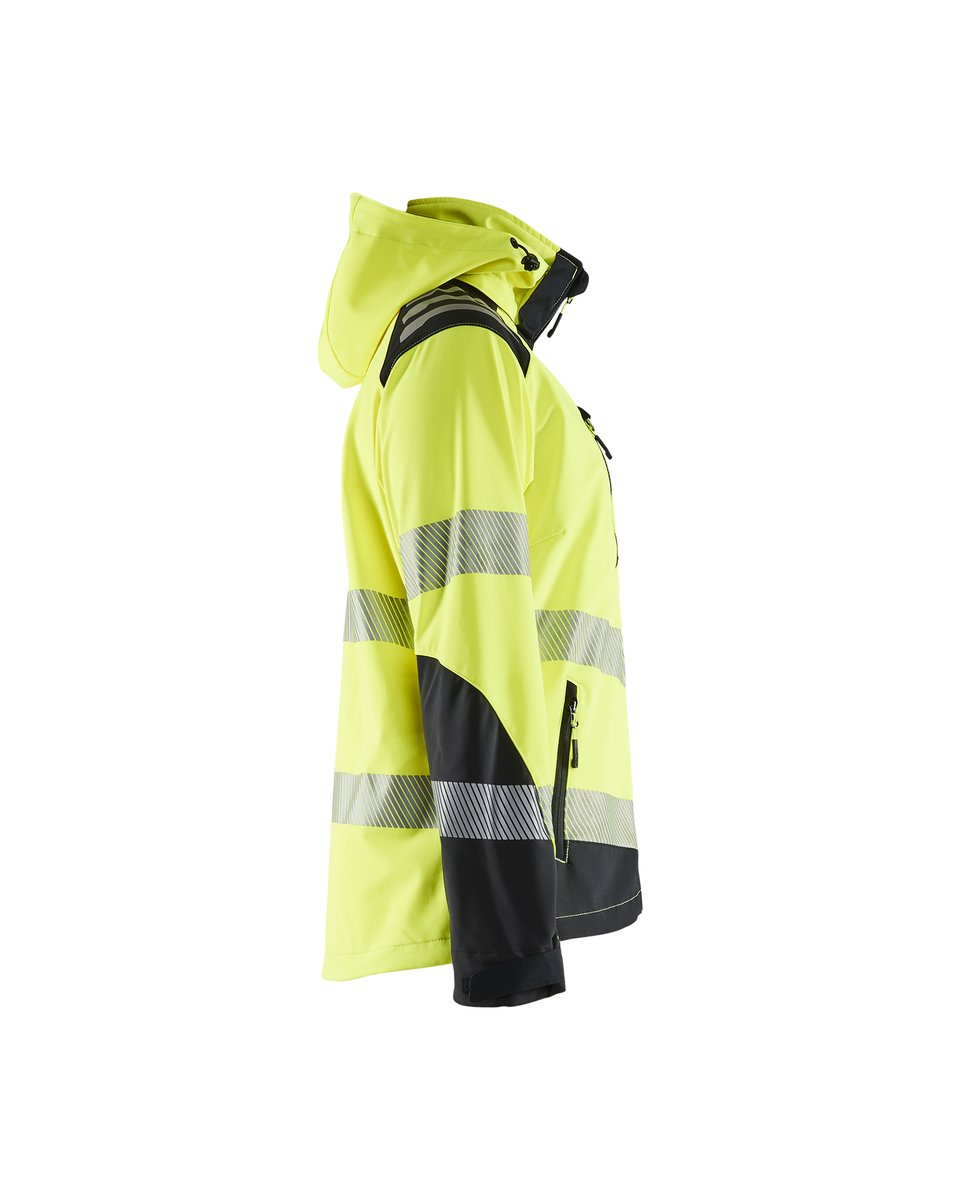 Blåkläder 4791 Dames Softshell jack High Vis - High Vis Geel/Zwart