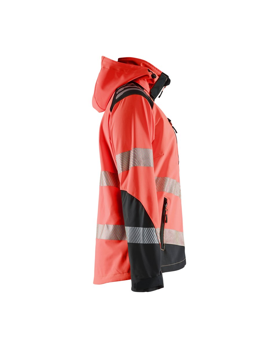Blåkläder 4791 Dames Softshell jack High Vis - High Vis Rood/Zwart
