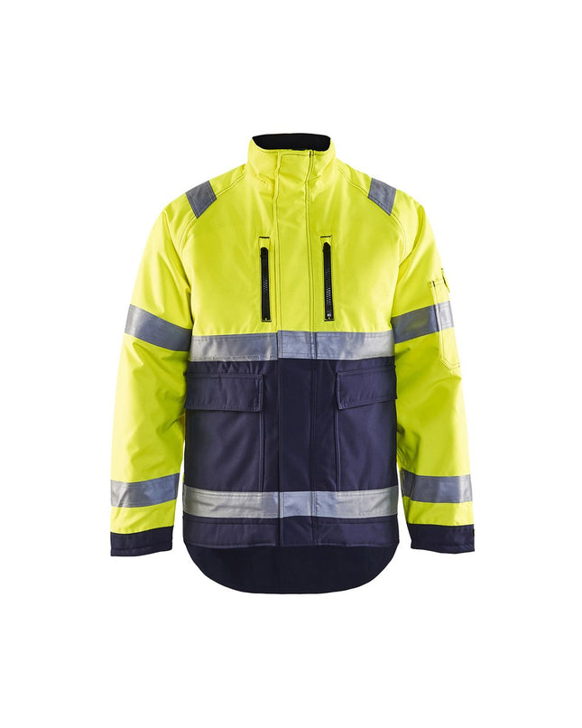 Blåkläder 4827 Winterjas High Vis - High Vis Geel/Marineblauw