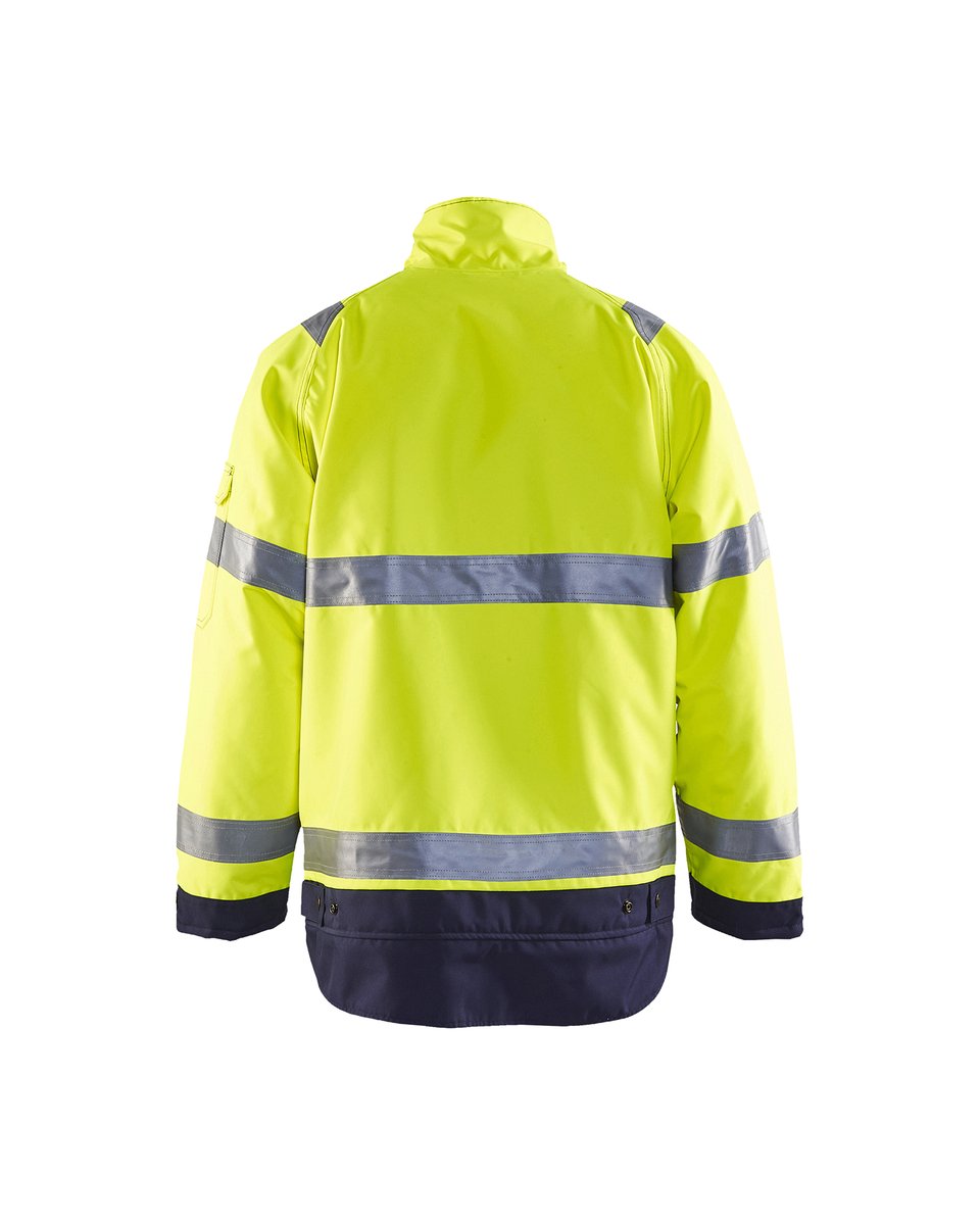 Blåkläder 4827 Winterjas High Vis - High Vis Geel/Marineblauw