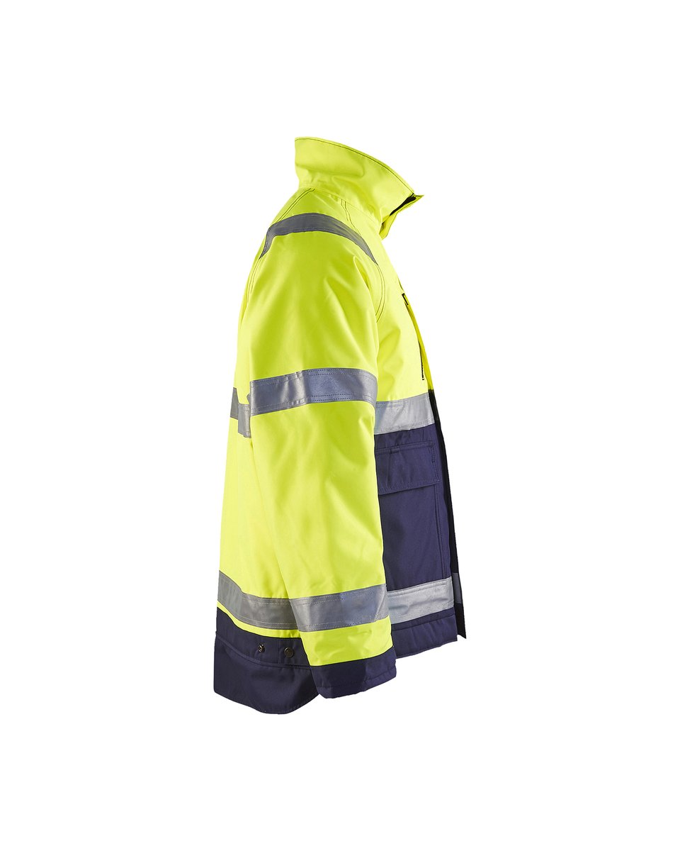 Blåkläder 4827 Winterjas High Vis - High Vis Geel/Marineblauw