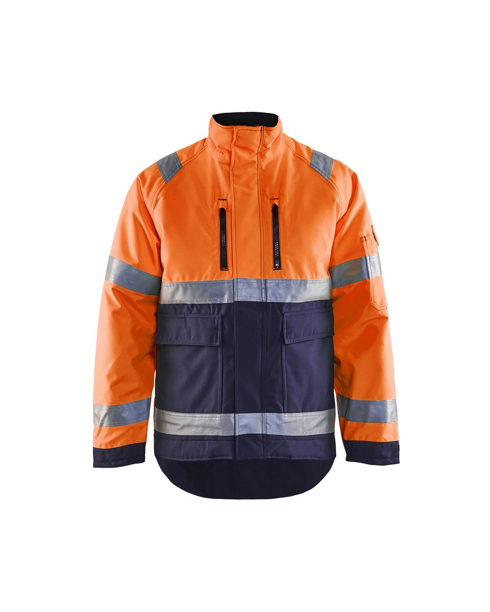 Blåkläder 4827 Winterjas High Vis - High Vis Oranje/Marineblauw