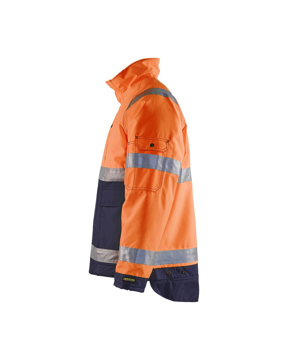 Blåkläder 4827 Winterjas High Vis - High Vis Oranje/Marineblauw