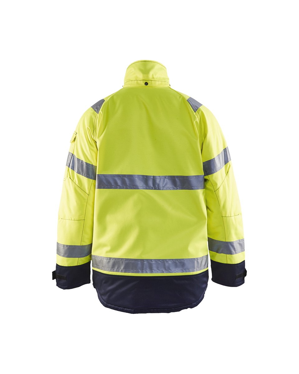 Blåkläder 4828 Winterjas High Vis - High Vis Geel/Marineblauw