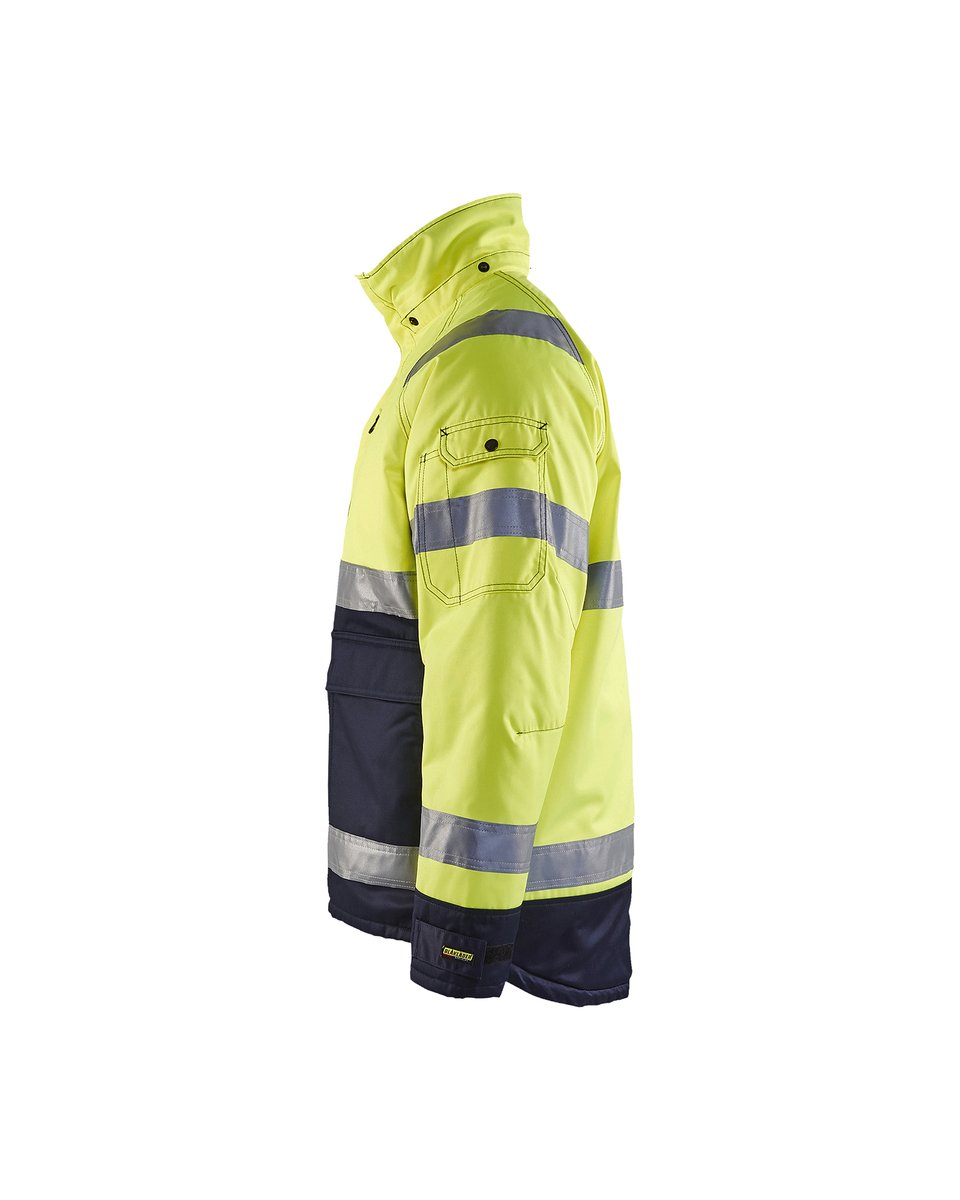 Blåkläder 4828 Winterjas High Vis - High Vis Geel/Marineblauw