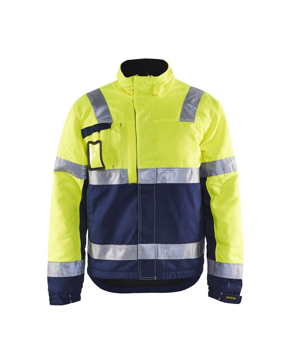 Blåkläder 4862 Winterjas High Vis - High Vis Geel/Marineblauw