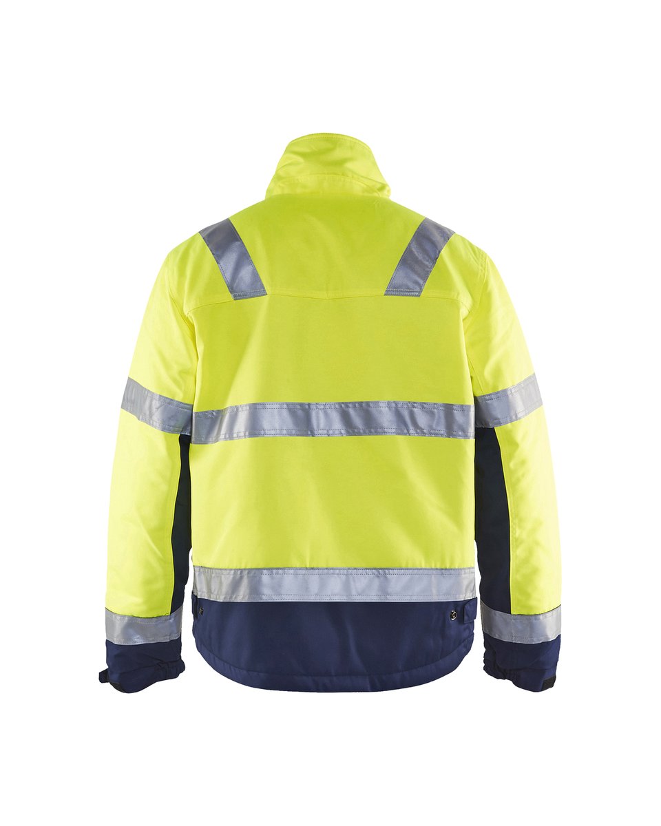 Blåkläder 4862 Winterjas High Vis - High Vis Geel/Marineblauw