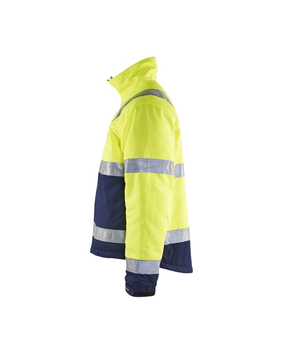 Blåkläder 4862 Winterjas High Vis - High Vis Geel/Marineblauw