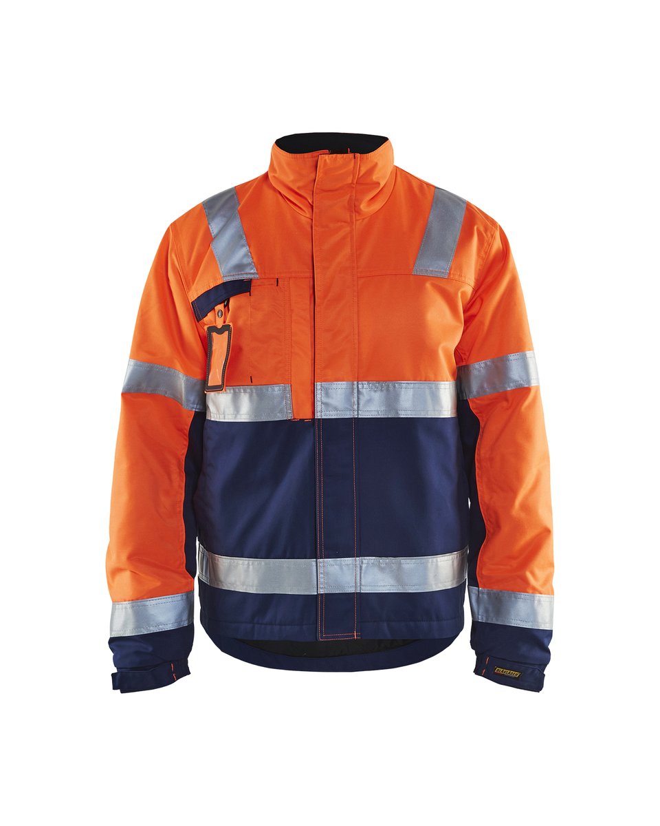 Blåkläder 4862 Winterjas High Vis - High Vis Oranje/Marineblauw