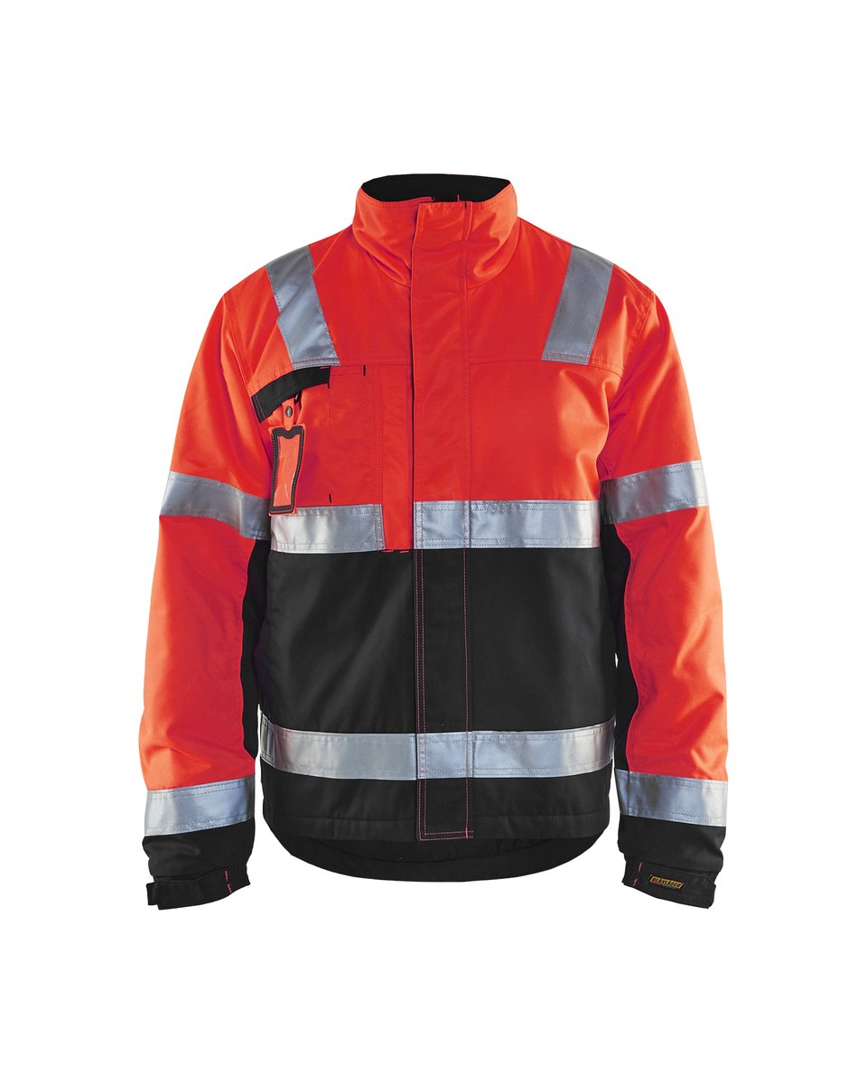 Blåkläder 4862 Winterjas High Vis - High Vis Rood/Zwart