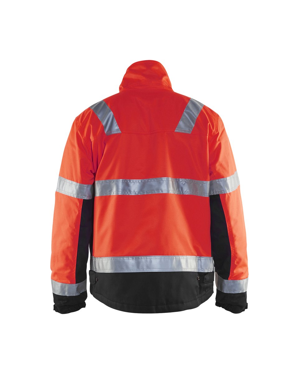 Blåkläder 4862 Winterjas High Vis - High Vis Rood/Zwart