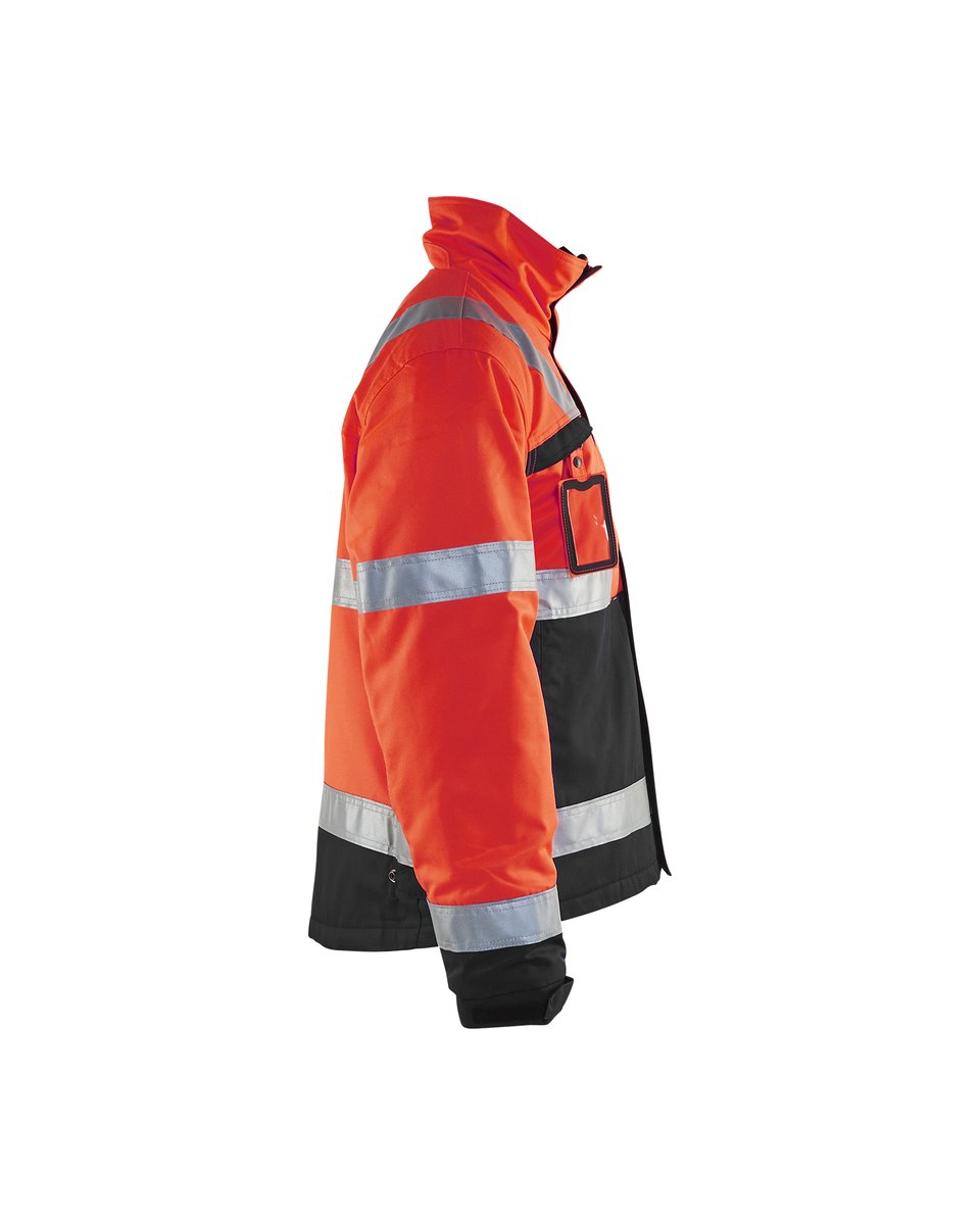 Blåkläder 4862 Winterjas High Vis - High Vis Rood/Zwart