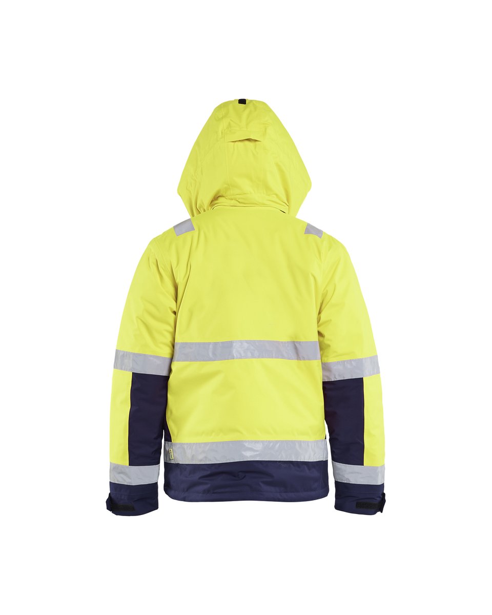 Blåkläder 4870 Winterjas High Vis - High Vis Geel/Marineblauw