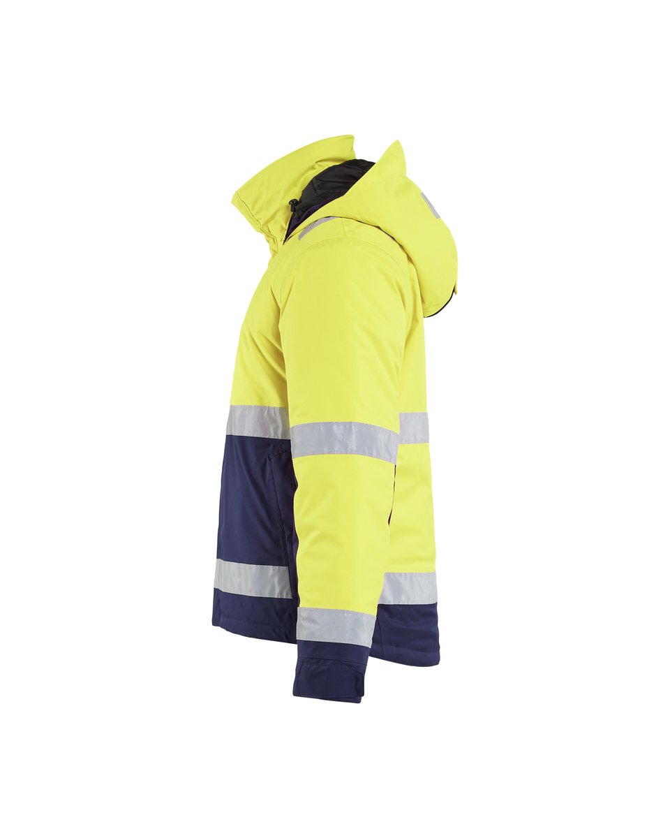 Blåkläder 4870 Winterjas High Vis - High Vis Geel/Marineblauw