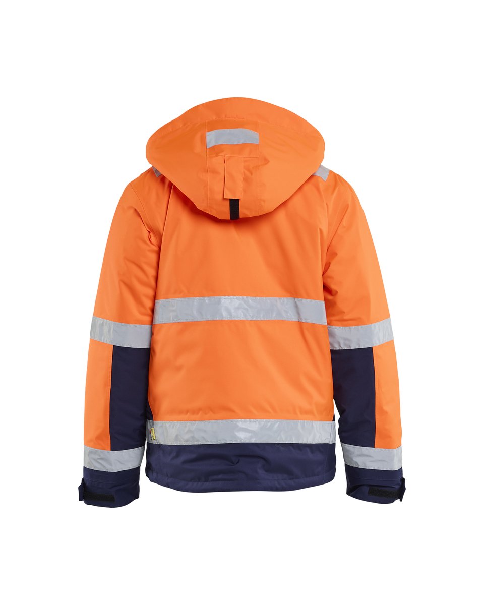Blåkläder 4870 Winterjas High Vis - High Vis Oranje/Marineblauw
