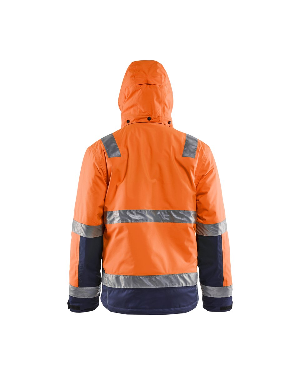Blåkläder 4870 Winterjas High Vis - High Vis Oranje/Marineblauw