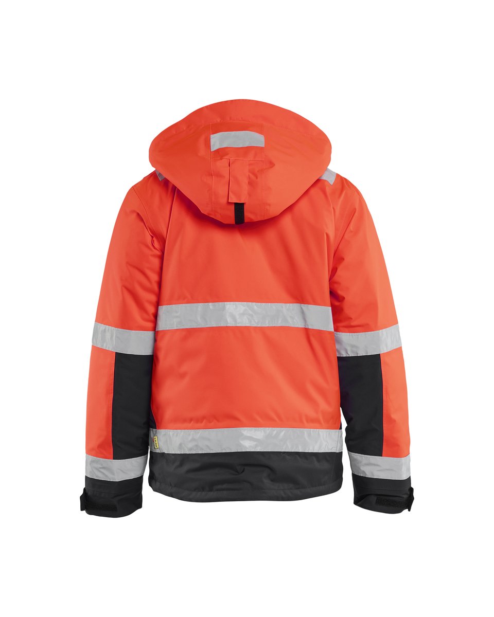 Blåkläder 4870 Winterjas High Vis - High Vis Rood/Zwart