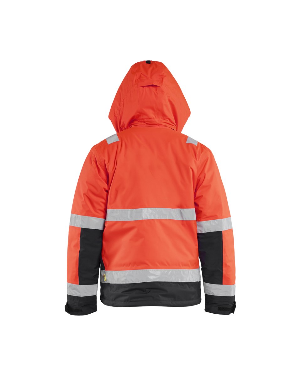 Blåkläder 4870 Winterjas High Vis - High Vis Rood/Zwart
