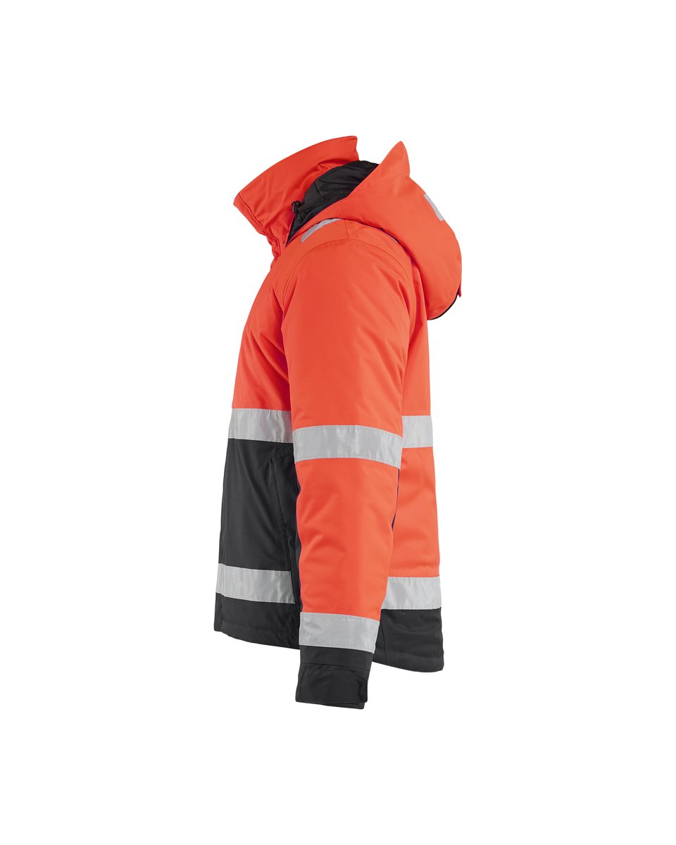 Blåkläder 4870 Winterjas High Vis - High Vis Rood/Zwart