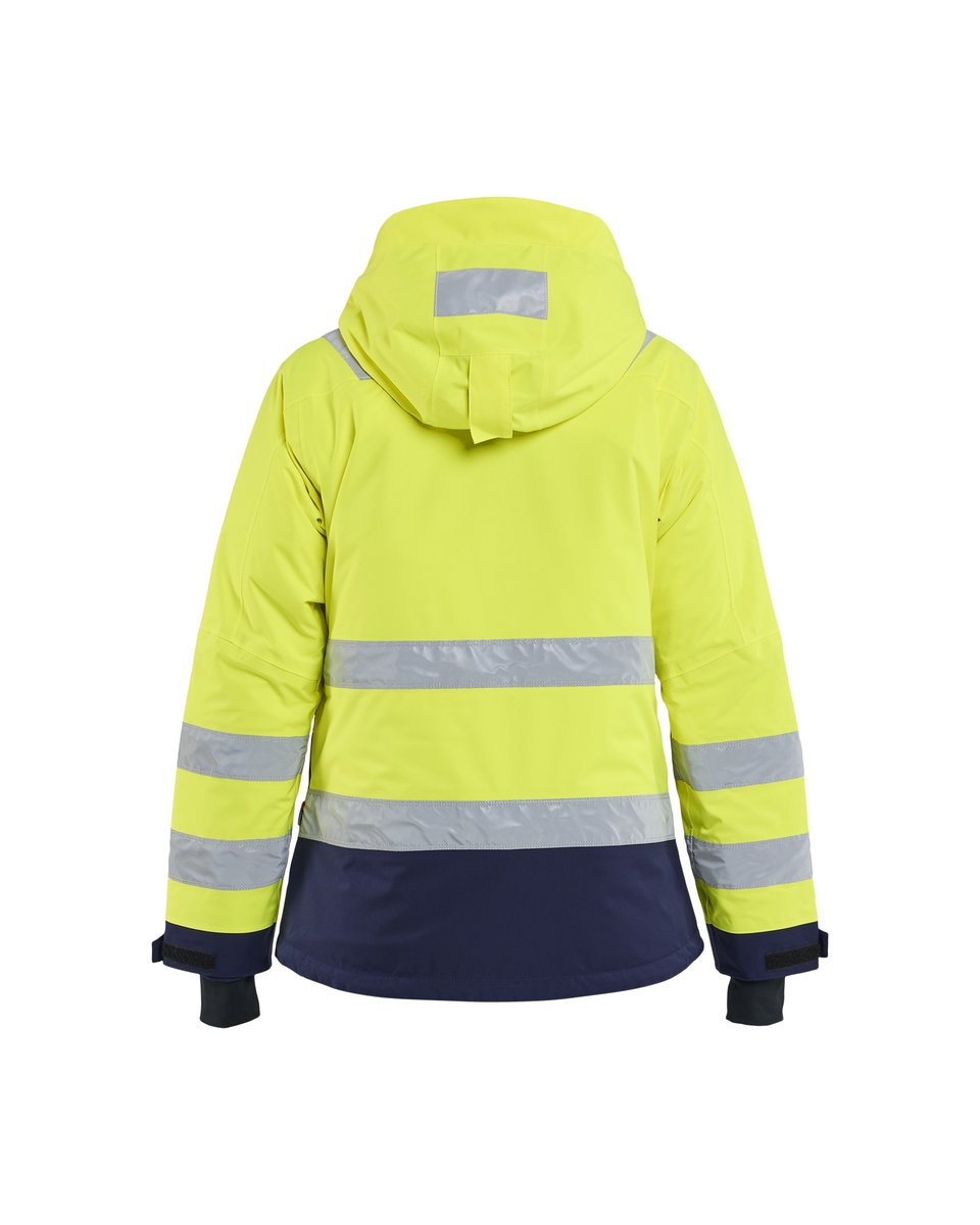 Blåkläder 4872 Dames Winterjas High Vis - High Vis Geel/Marineblauw