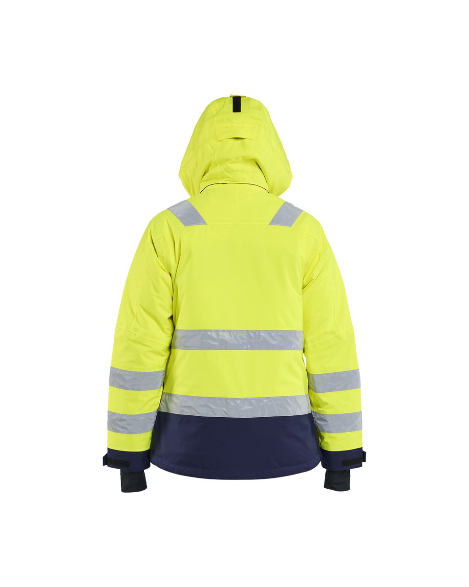 Blåkläder 4872 Dames Winterjas High Vis - High Vis Geel/Marineblauw