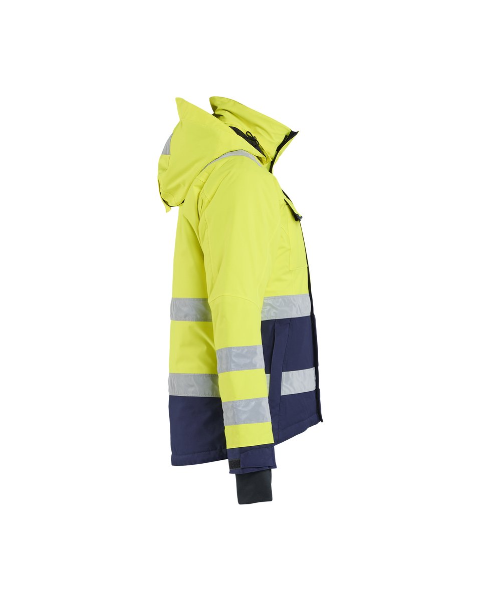Blåkläder 4872 Dames Winterjas High Vis - High Vis Geel/Marineblauw